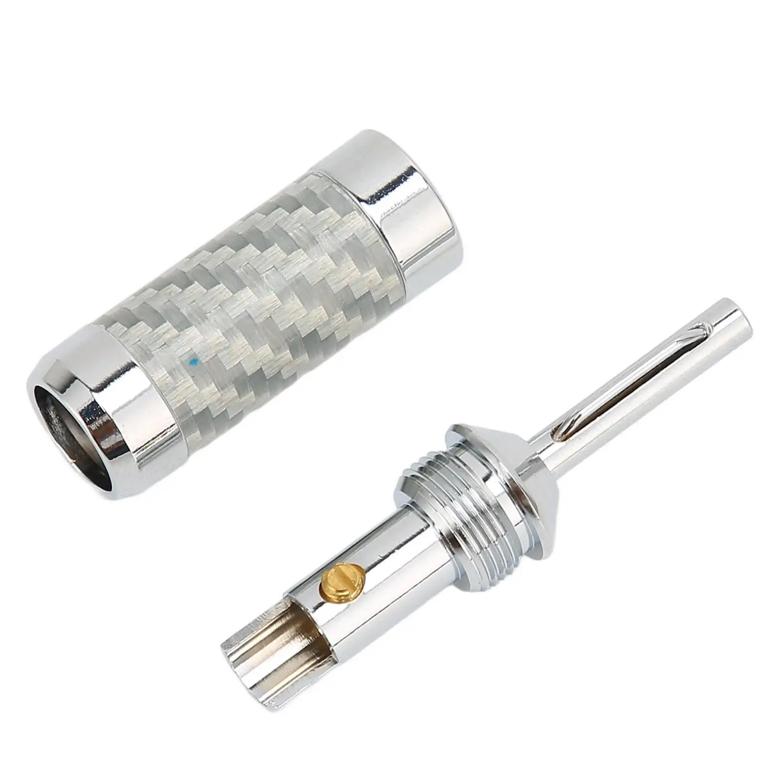 Carbon  Open Screw Banana Plugs for home Theater - Corrosion-Resistant Speaker Wire Connectors