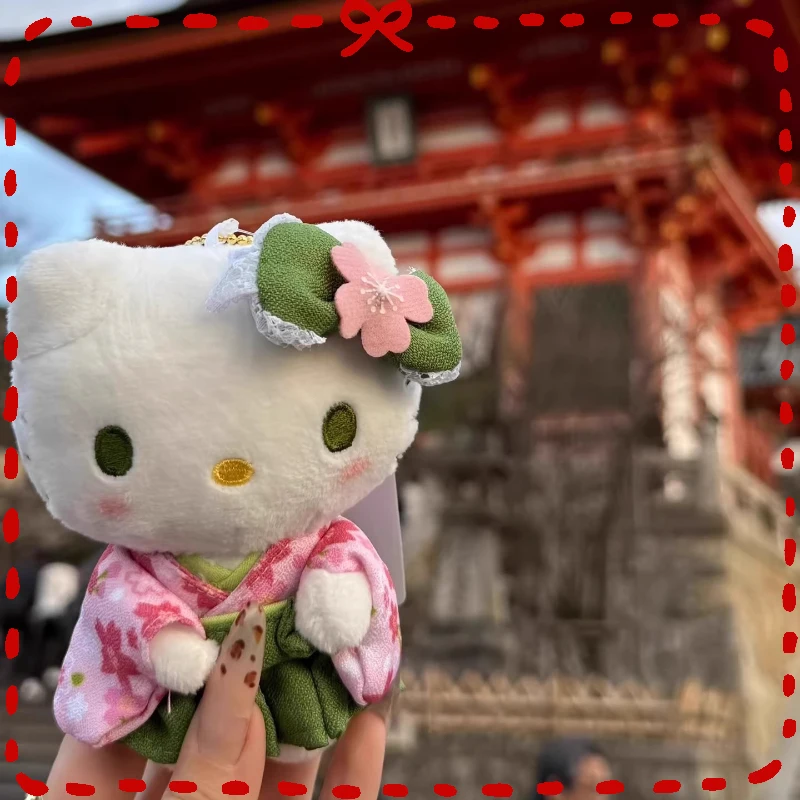 

Милый KT Cat, плюшевая кукла, брелок, кимоно, тематическая сумка, подвеска, мягкие плюшевые аксессуары, подвеска-ключ с котом для девочек, подарок на день рождения, игрушка