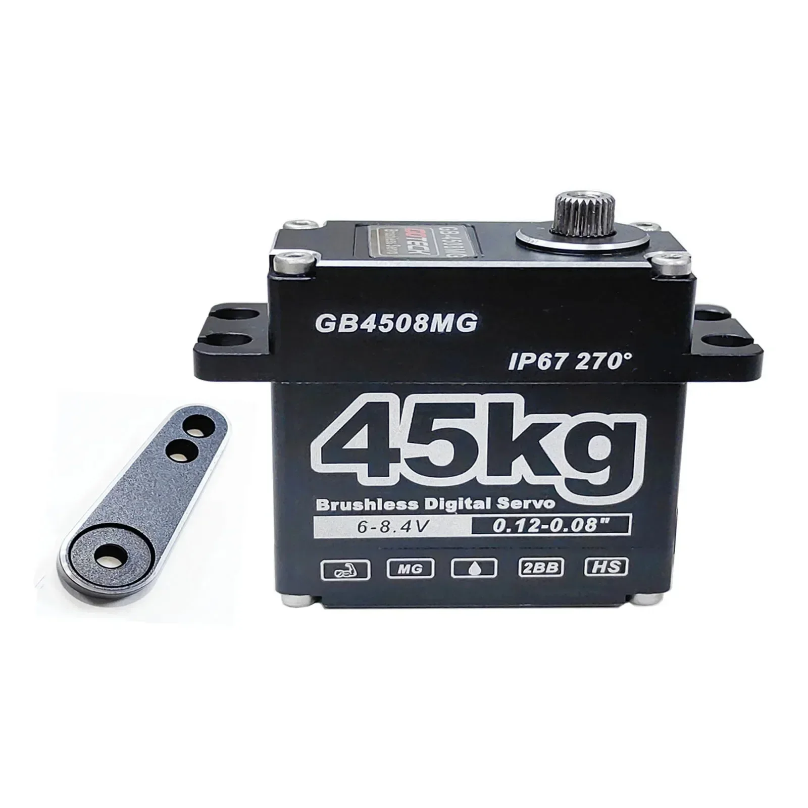 25kg 35kg 45kg rc servo metal à prova dwaterproof água servo para rc 1/10 1/8 traxxas trx4 axial scx10 rastreador carro robô caminhão peças de robô