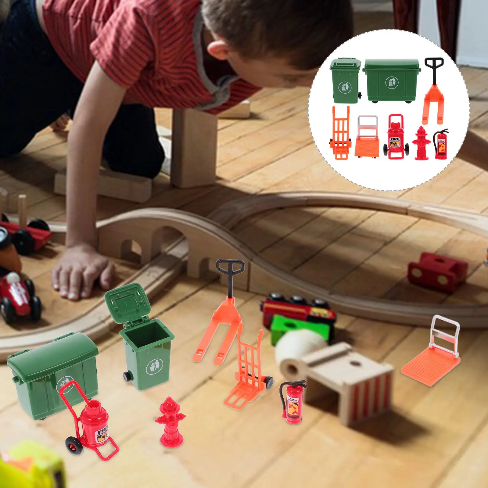 

1Set Traffic Simulation Spray Extinguisher Role Play Pretend Kids Fireman Plaything Educational Funny Interactive Kid Supplies