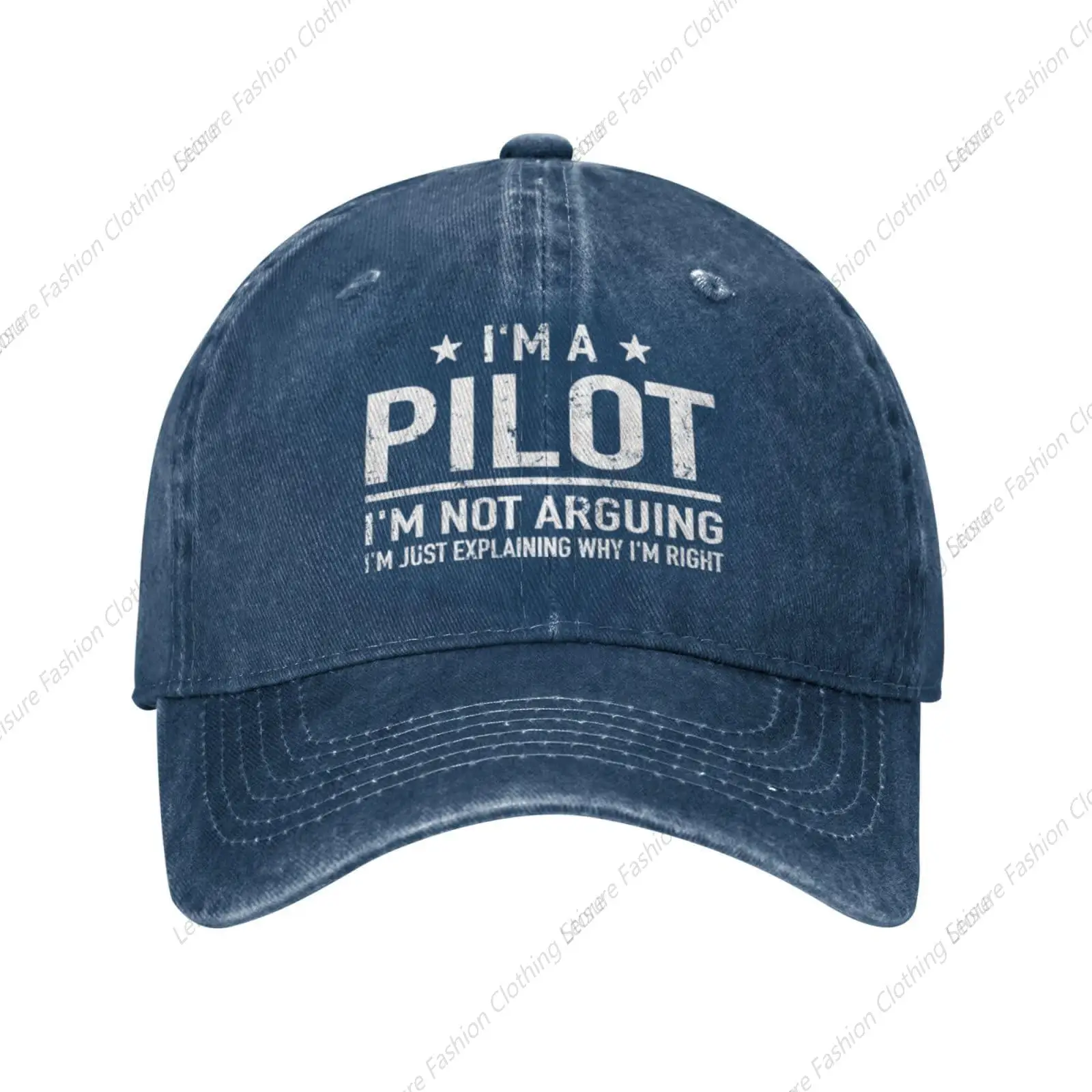 I'm A Pilot I'm Not Arguing Aircraft Pilots Gift Sun Hat Baseball Caps Cycling Fishing Sports Running Hats