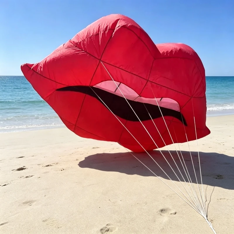 Lips Kites Pendant Inflatable Kites for Adults Kites Flying Soft Nylon Ripstop Parachute Kite with Line Koi Theme Factory Direct