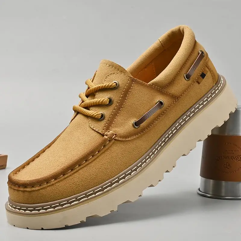 

Новинка 2025, мужские повседневные ботинки с большой головкой в стиле ретро, Thi Bot, американские ботинки Briti, низкие Help oes