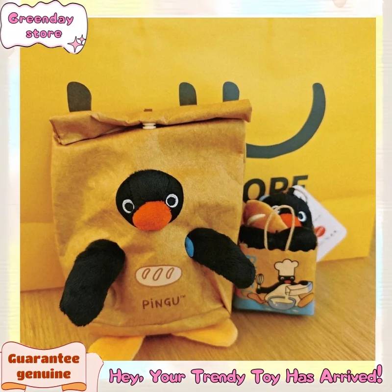 

New Genuine Pingu Pengu Bakery Series Cute Doll Doll Pendant Plush Toys Collection Festival Christmas Model Ornament Kids Gift