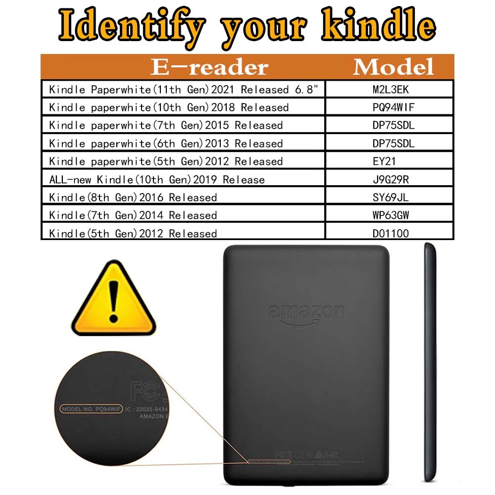 Чехол-подставка для планшета Paperwhite 5/Kindle 10th/Kindle 8th Gen/Paperwhite 4/Paperwhite1 2 3, складной защитный чехол из искусственной кожи