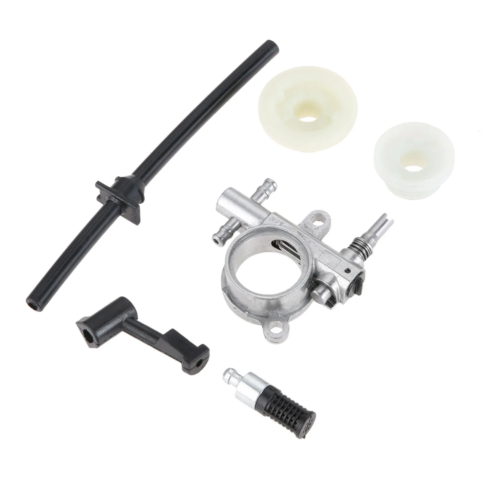 6 Pcs/1 Set Oil Pump Filter Pipe Hose Line Worm Kit for Chinese 25CC 2500 Chainsaw Spare Parts