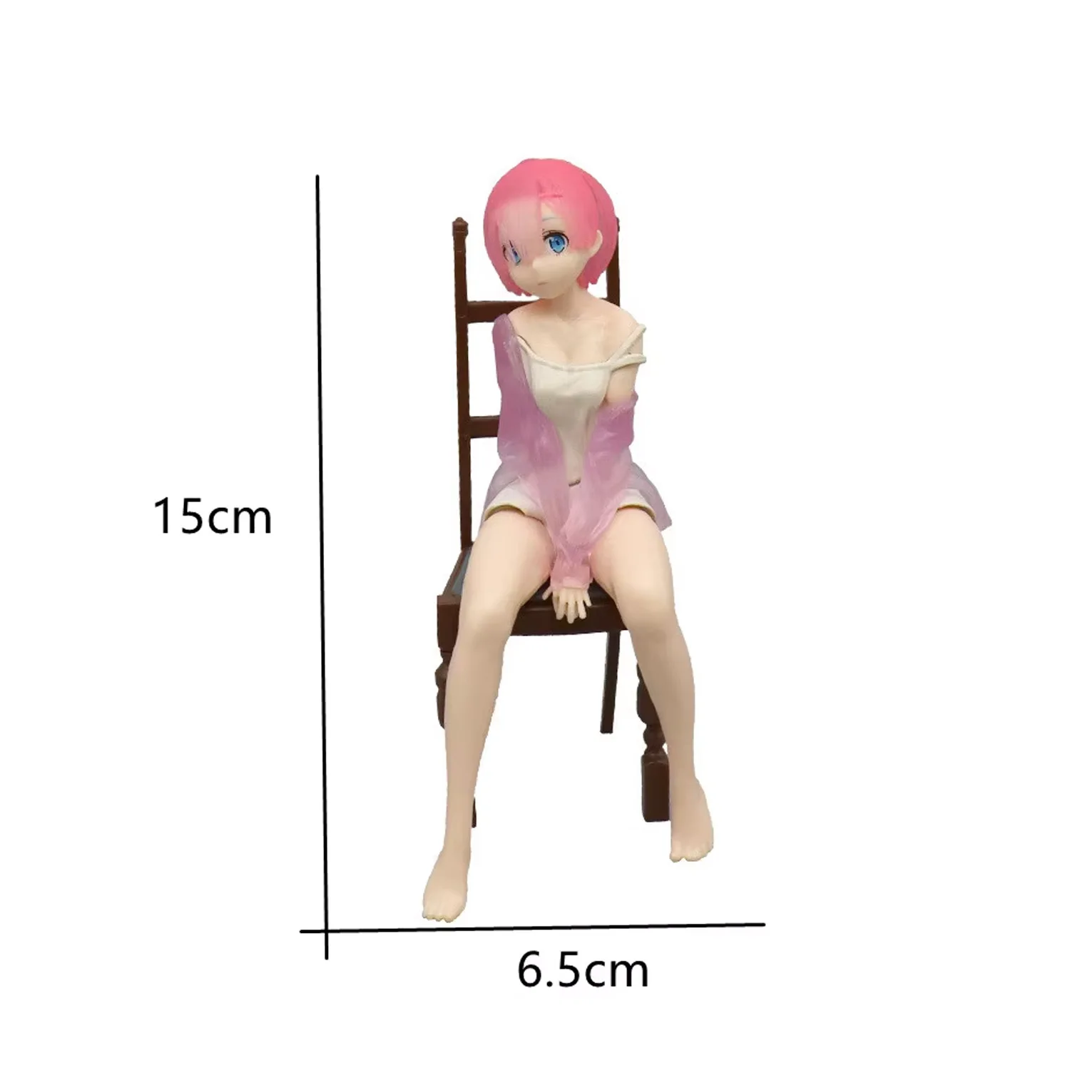 Re Zero Anime-Figurenset Rem Ram Emilia mit mehreren Outfits und Posen, Sammlerfigur für Anime-Fans als Geschenk. – Detail 6