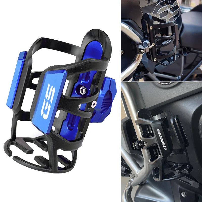 

For BMW R1250GS R1200GS LC GS 1200 1250 ADV F750GS F850GS F900GS R1300GS Beverage Water Bottle Holder Cage Drink Cup Sdand Mount