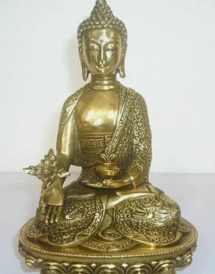 

Tibet Tibetan Buddhism Bronze Medicine Buddha Statue