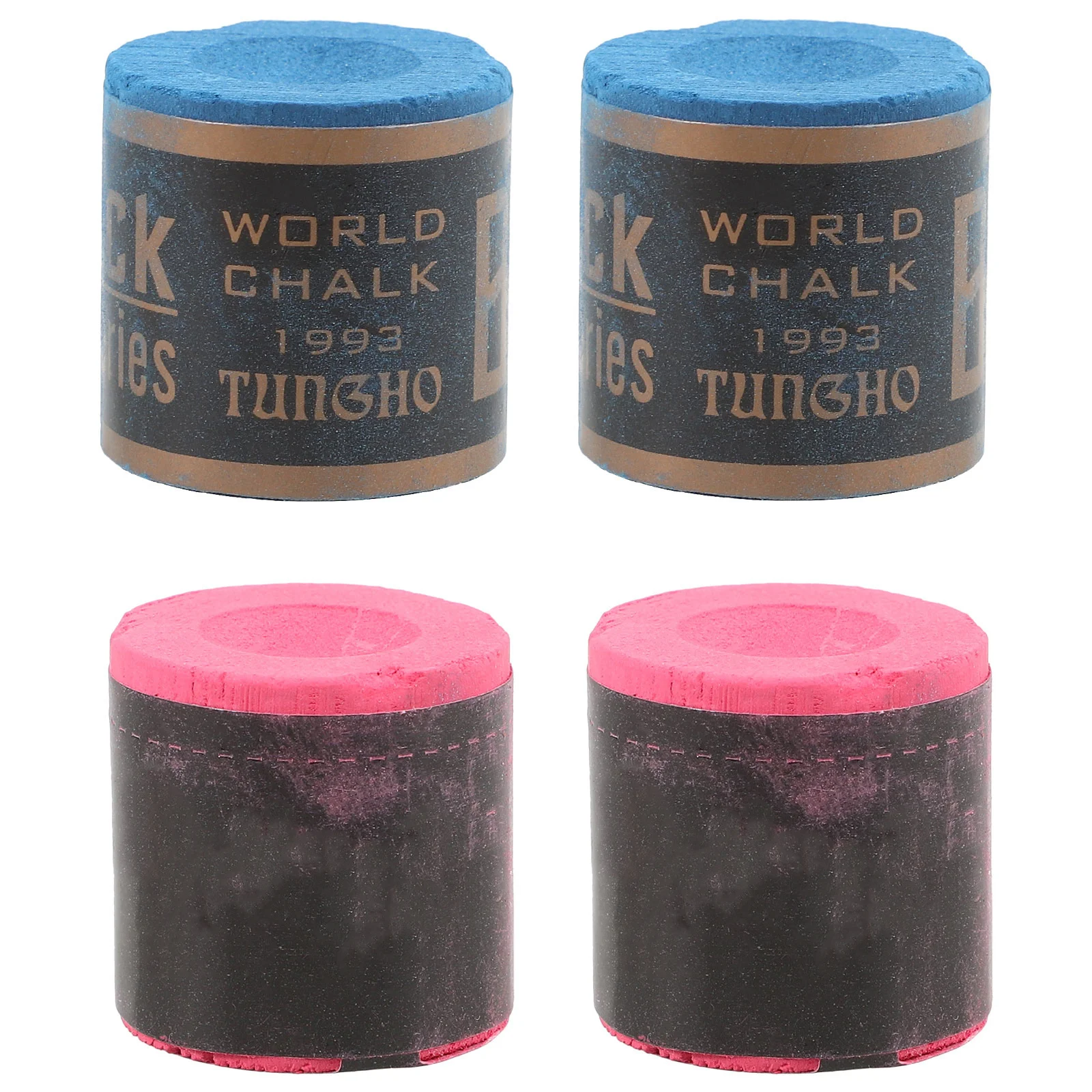 

4pcs Billiard Cubes Round Chalk For Cue Stick Smooth Coating Tournaments Home Use Chalk For Pool Cue Pool Table Accessories