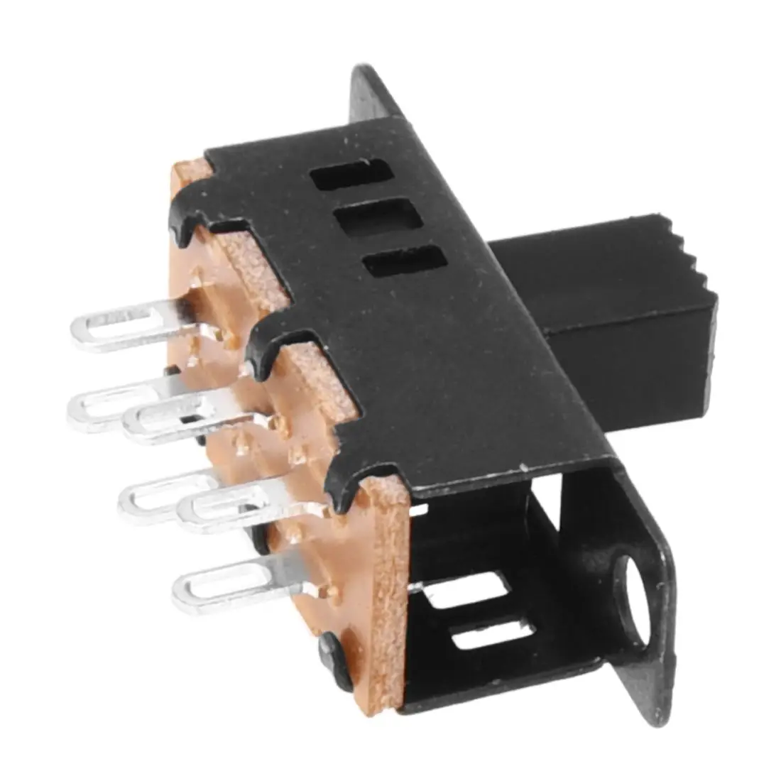 Interruptor deslizante de Panel DPDT, perilla alta de 10 piezas, 6 pines, 3 posiciones, 0.5A, 50V CC