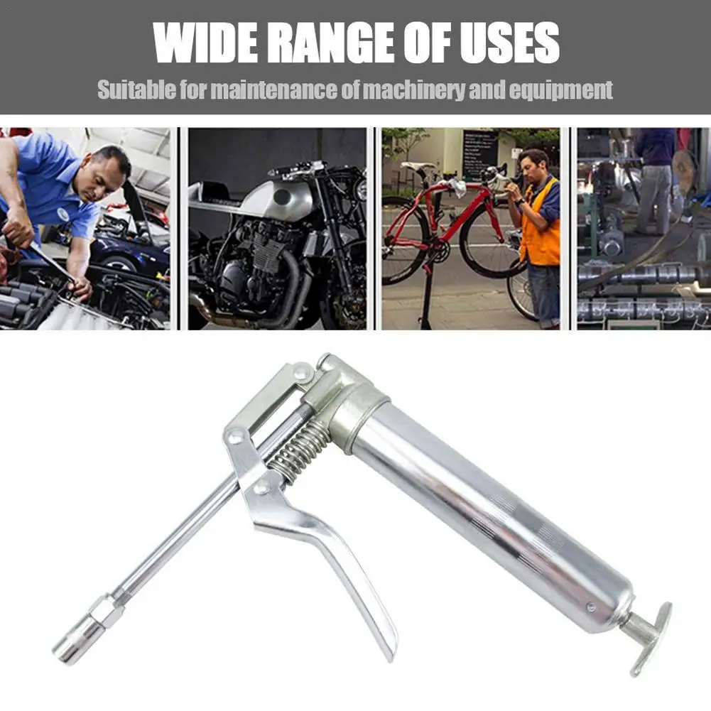 120CC Car Manual Grease Gun Kit Oiler Syringe Car Oil Pump with Oil Hose for Auto Trains Airplanes Mines etc Car Syringe New