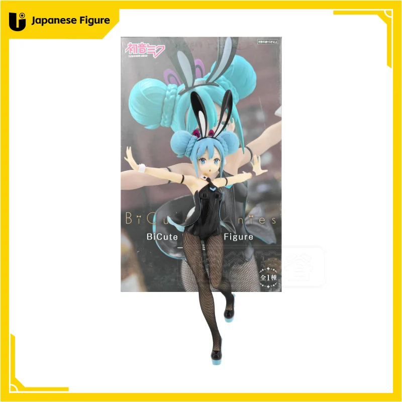 

In Stock Furyu Original Hatsune MIKU BiCute Bunnies Figure rurudo Street Anime Figure Toys For Gift Collectible Model Ornaments