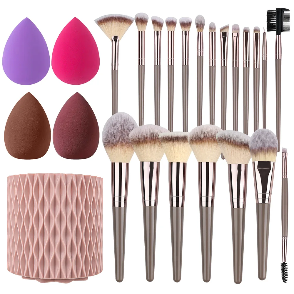 

Professional 3-20PCS Makeup Brush Set Foundation Eyeshadow Blush Highlighter Concealer Kabuki Blending Brush Female Beauty Tools