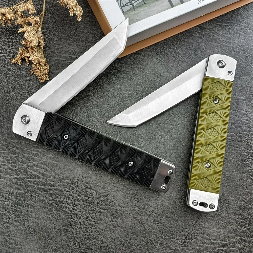 Z04 Outdoor Portable Utility Pocket Knife Nylon Fiber Handle Self Defense Hunting Survival Folding Blade Multi-purpose EDC Knife