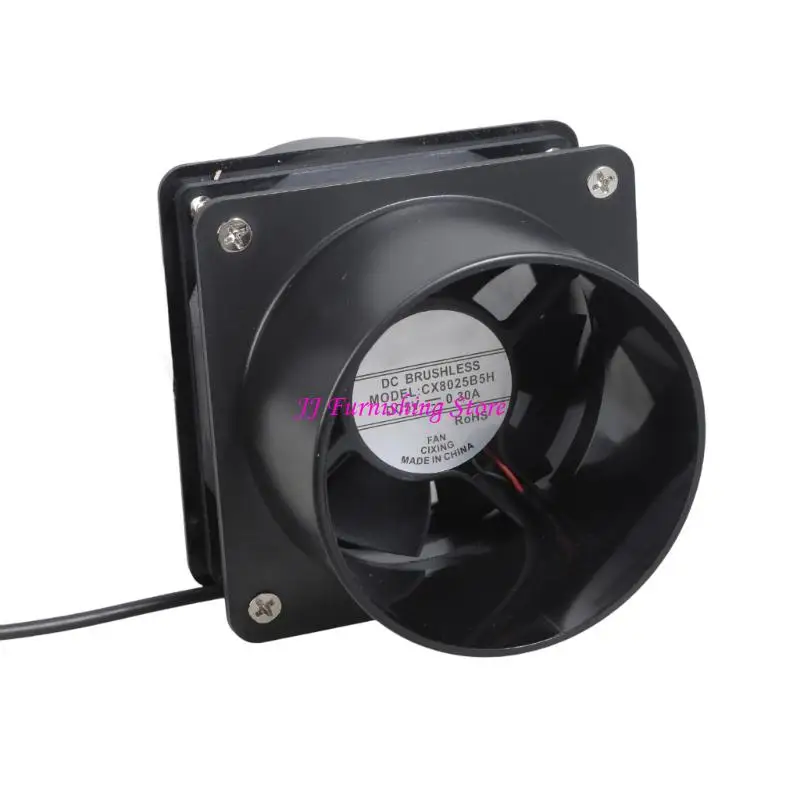 A9LB 3 속도 USB 5V 75mm 인라인 덕트 배기 팬 프린터 인클로저 온실 애완 동물 집 용 이중 환기 파이프가있는 배기 팬