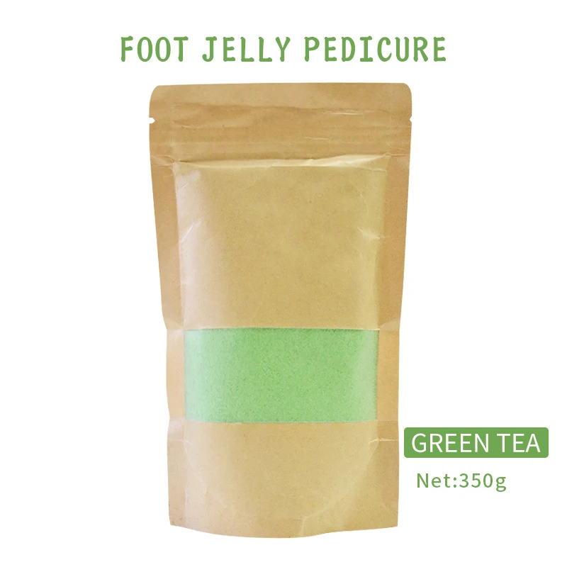 Gelatina de Spa para pedicura, masaje de remojo para pies, hidratante, sal para pies, cuidado de gelatina, 350g