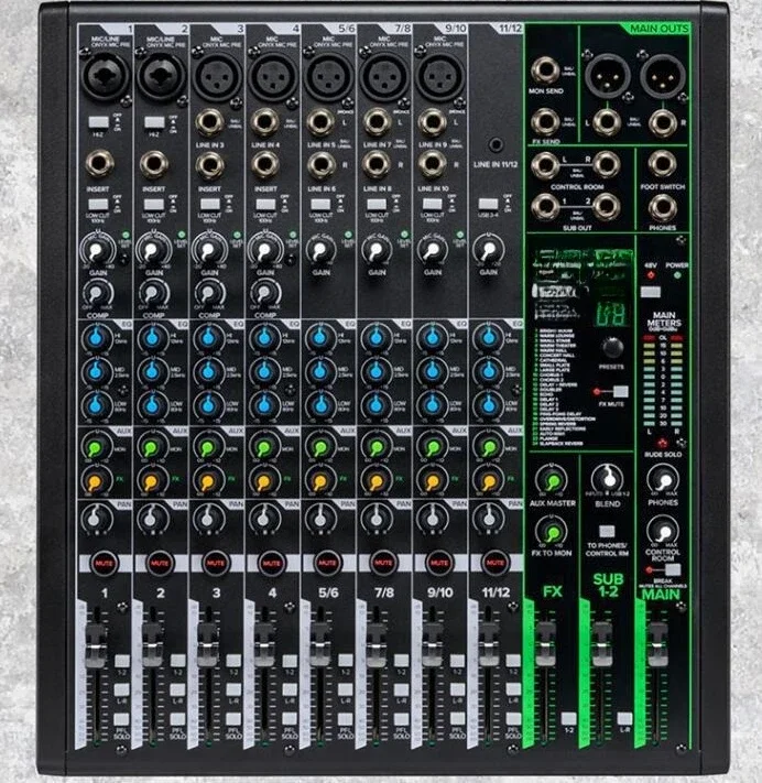Mixer ProFX12V3 Mixer analogico a 12 vie con effetti