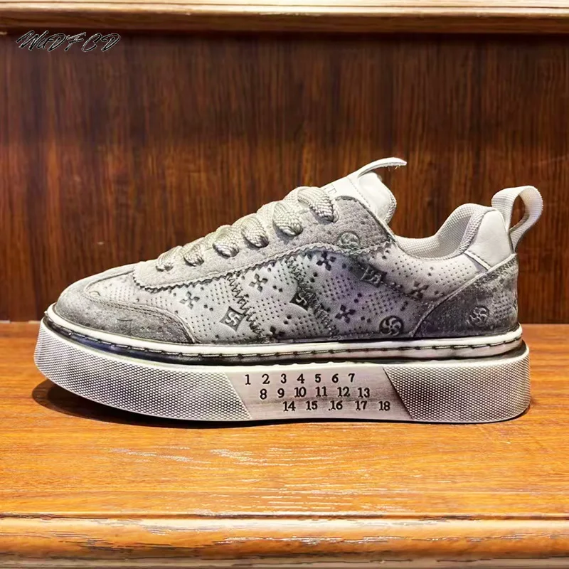 

Sneakers Casual Mens Original Designer Board Shoes Fashion Leather Fabric Breathable Height Increased Flat Platform Tennis Shoes