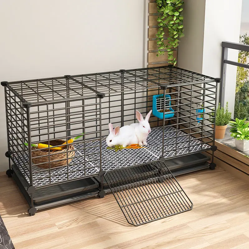 

Rabbit Cage Household Indoor Large Automatic Manure Cleaning Guinea Pig Special Nest Chicken Cage Guinea Pig