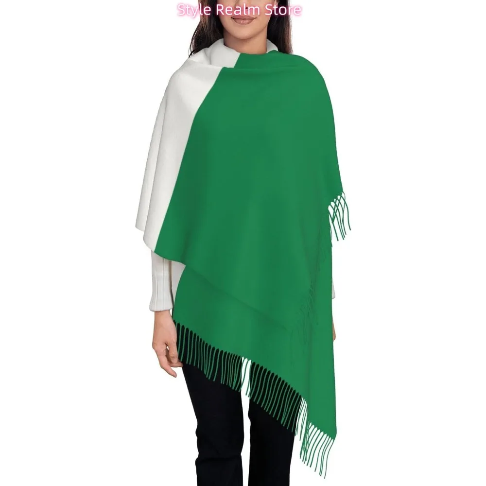 

Flag Of Nigeria Print Polyester Scarf Breathable Fashion Accessory For Travel And Everyday Wear