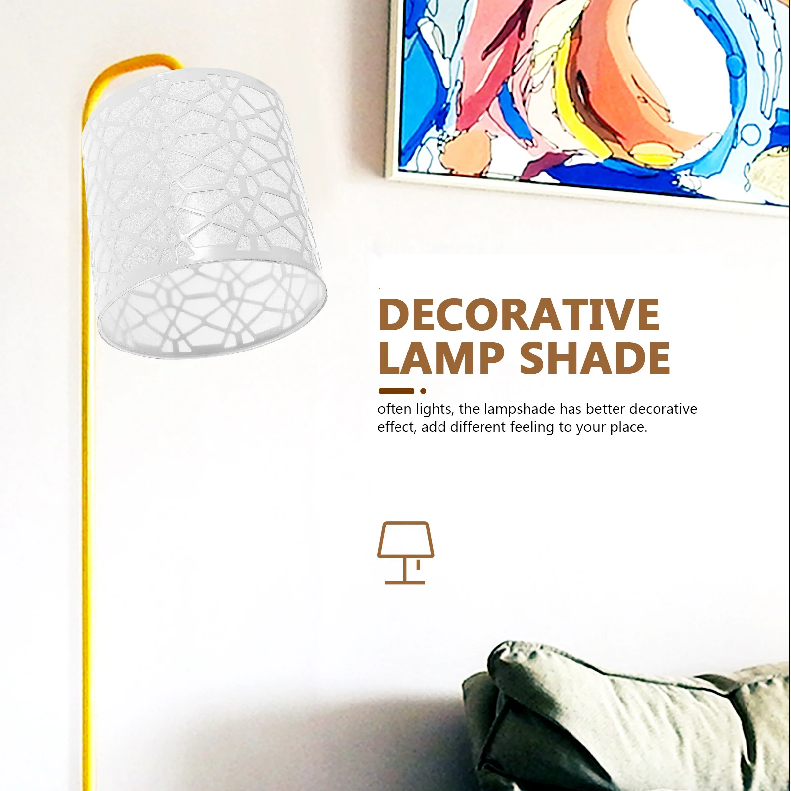 

Anti-Glare Lamp Shade Replacement Light Shade Decorative Table Lampshade Bedroom Desk Lamp Cover Warm Light Cover Home Use
