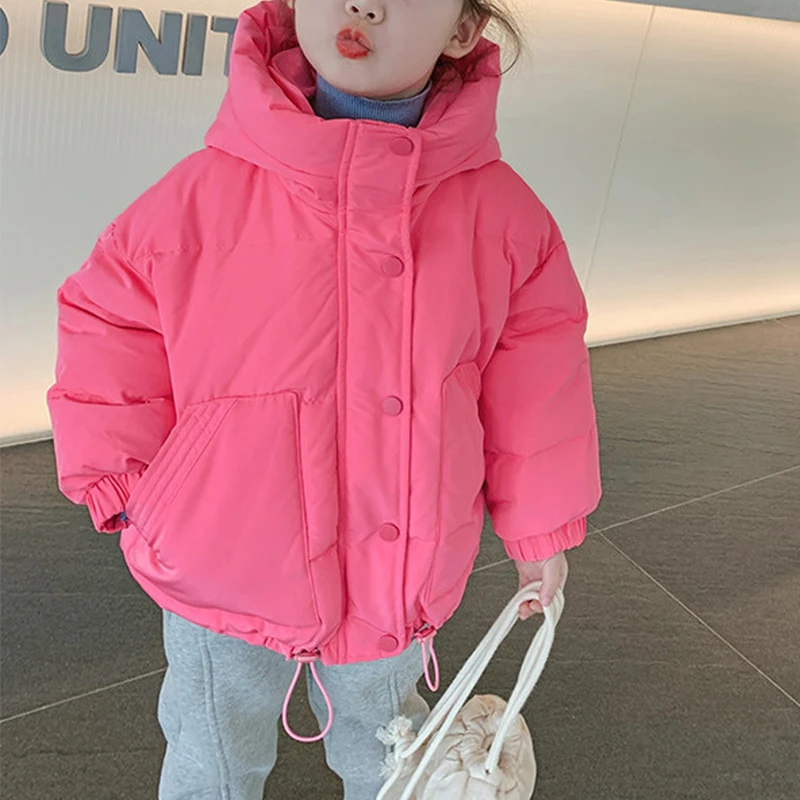 Manteau optique rembourré pour enfants, Parka rembourrée en coton, Vestes longues chaudes pour tout-petits, Vêtements d\'hiver pour bébés garçons et