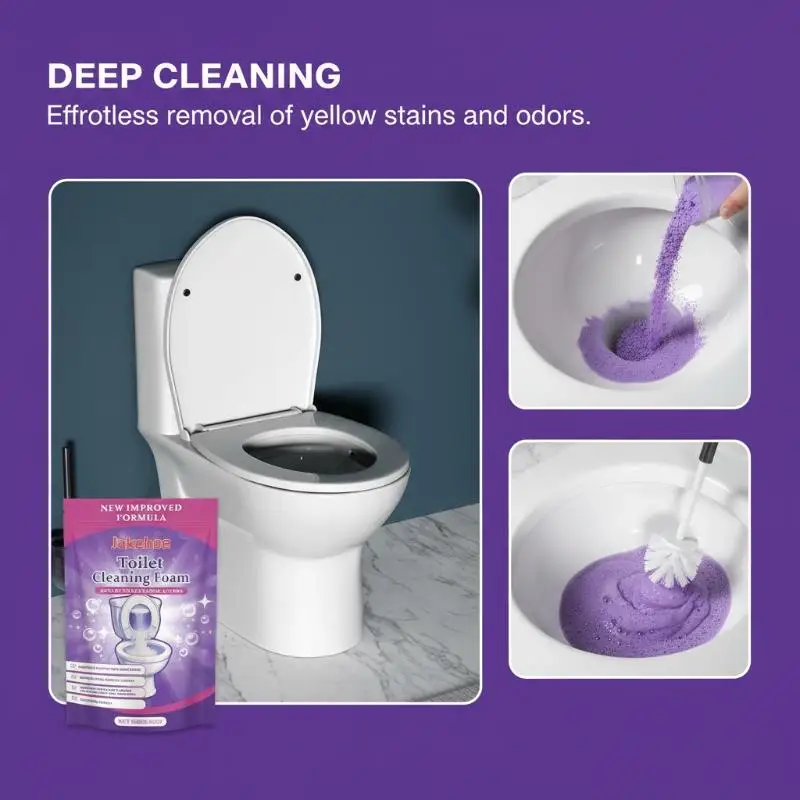 Powerful Toilet Bowl Cleaning Powder Effectively Cleans Stubborn Stains,Deodorizes&Yellows,And Has No Residue And No Irritation view 4