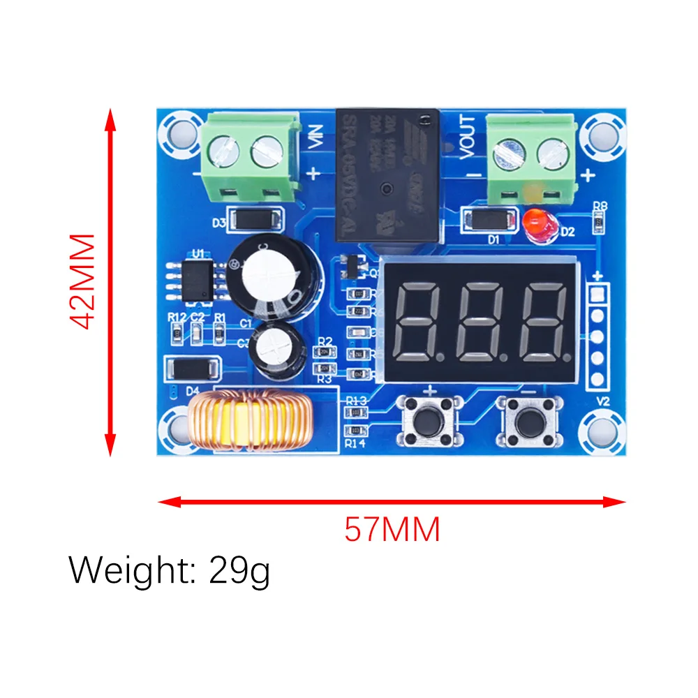 Voltage OverDischarge Battery Protection Precise Undervoltage Protection Module Board XH-M609/HCW-M635 DC 12V-36V Charger Module