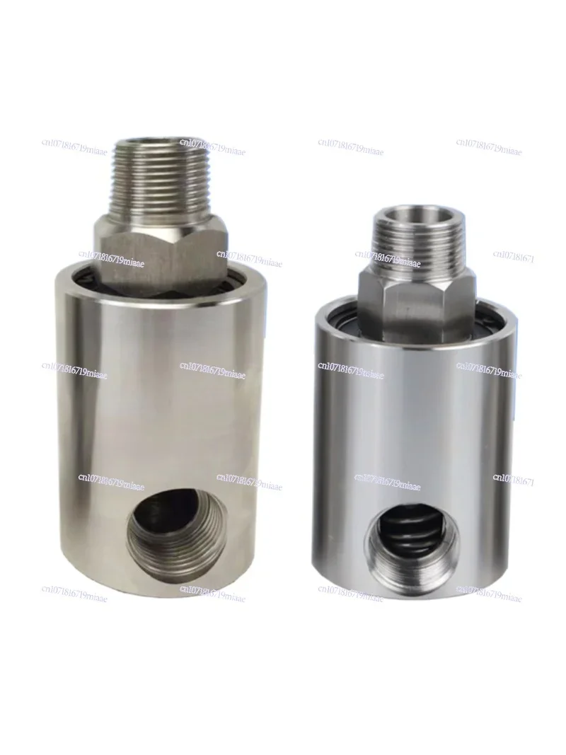 Stainless steel corrosion-resistant 360-degree high-speed high-pressure low-pressure water-passing hydraulic oil one-way rotary