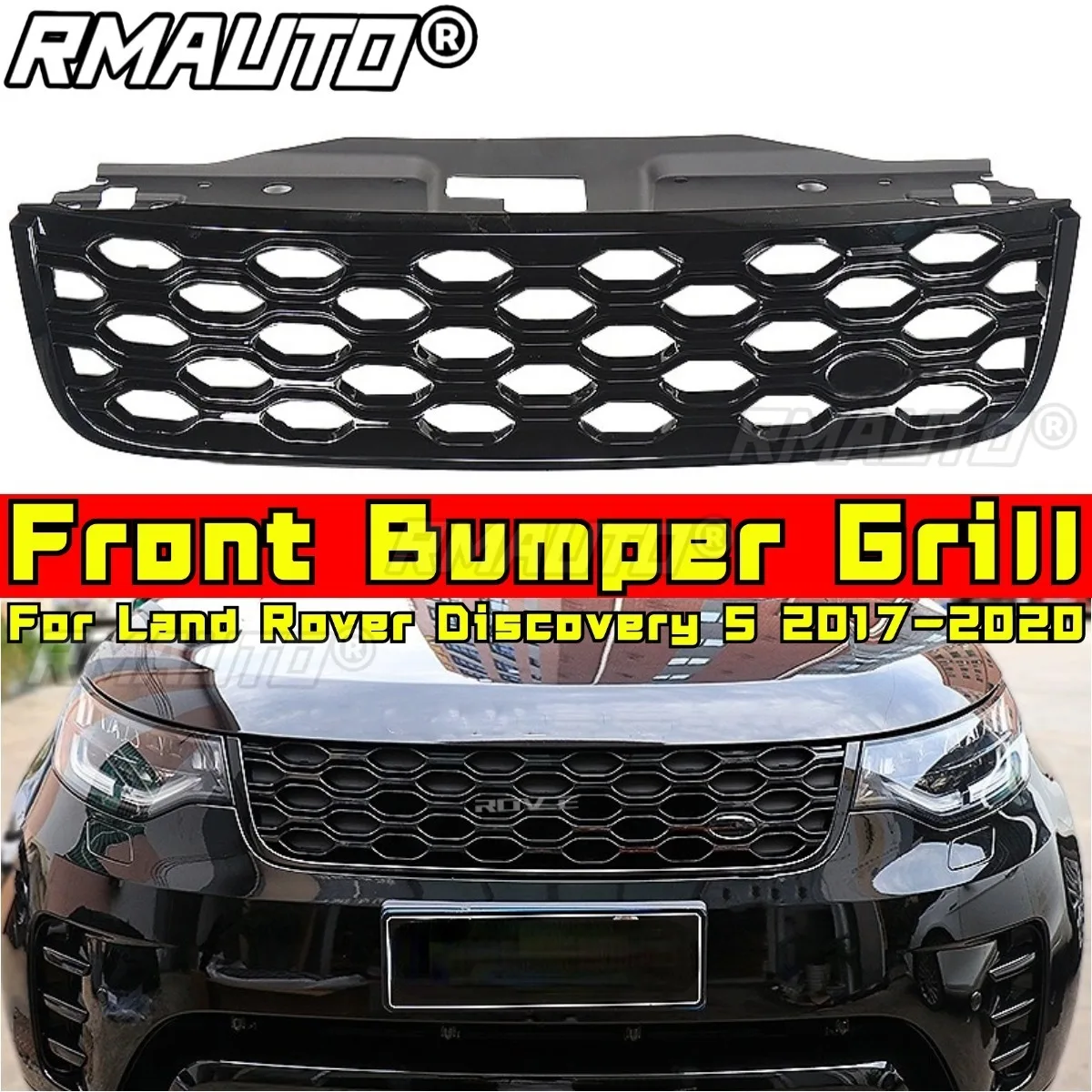 Front Bumper Grill Car Grille Racing Grills Bumper Grill Front Grill Body Kit For Land Rover Discovery 5 2017-2020 Styling Kits