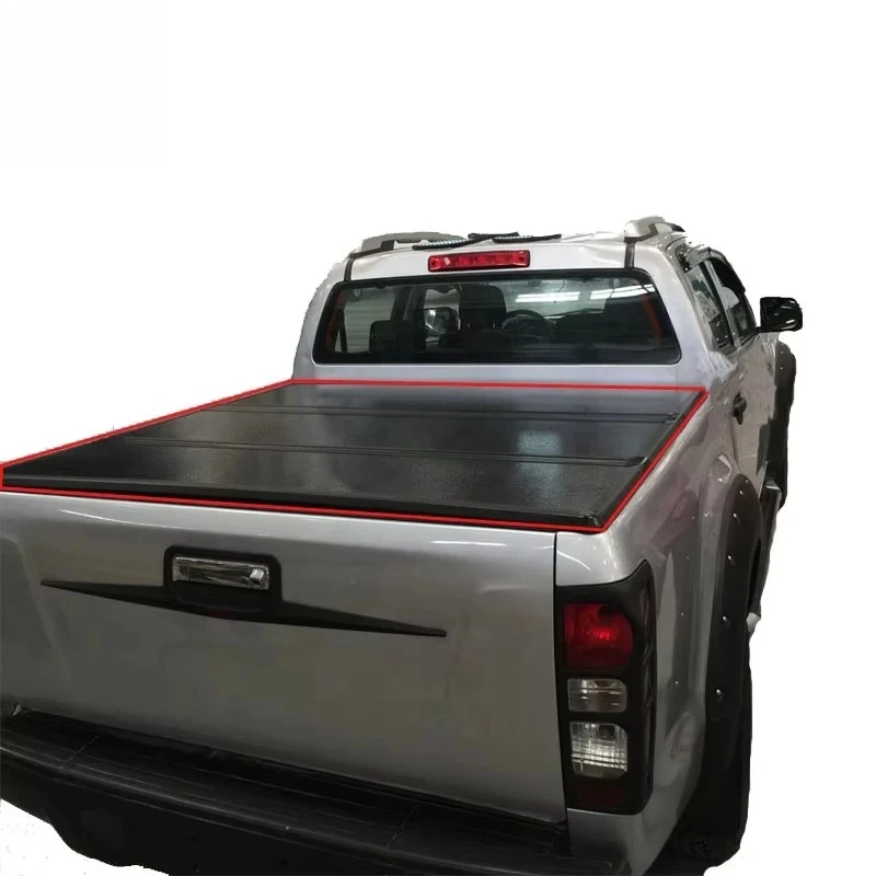 4x4 Offroad Hard Tri-Fold Tonneau Cover for Titan Double Cab 6.5' Bed 2016-2019 view 2