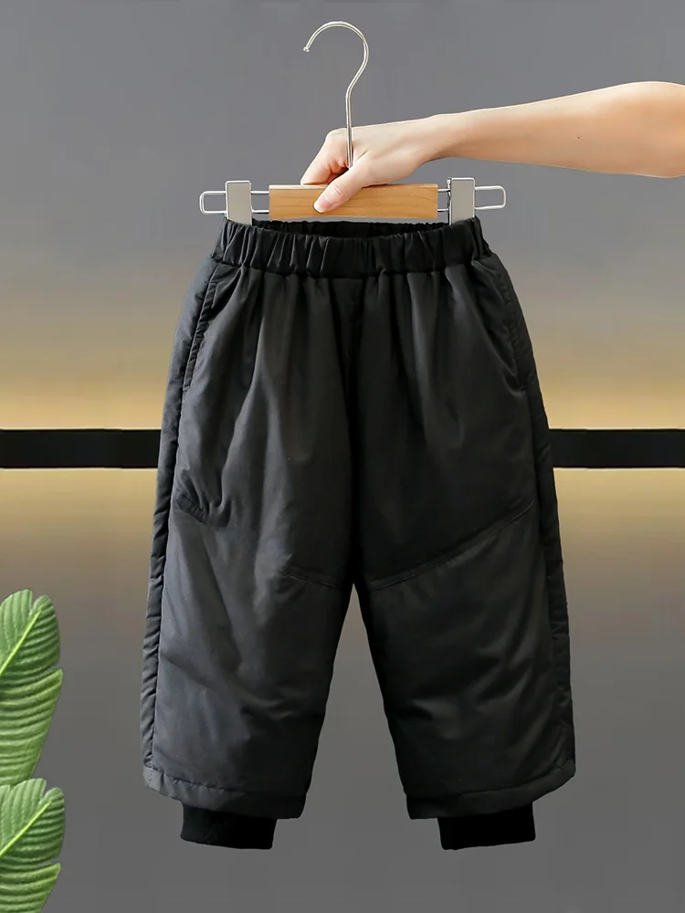 

Детские зимние штаны Thiened, новые, утепленные, ветрозащитные, хлопковые брюки для малышей, модные зимние штаны для детей...