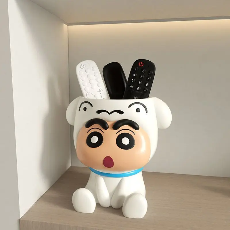 

Crayon Shin Chan Storage Rack Desktop Miscellaneous Conditioning Remote Control Storage Box Makeup Brush Organizing Box Gift Toy