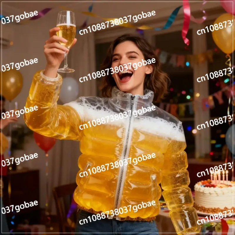 

Непромокаемый жилет для питья пива, прозрачный охлаждающий жилет для вечеринок у бассейна и фестивалей, забавный подарок-прикол