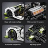 Cada 1:8 MOC 4346PCS Supercar 도시 레이싱 카 Hypercar 빌딩 블록 스포츠카 레이싱 차량 벽돌 장난감 어린이 어린이 선물 5