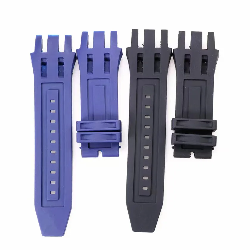 for INVICTA Rubber silicone strap Black Blue Watch accessory Replacement wristband waterproof