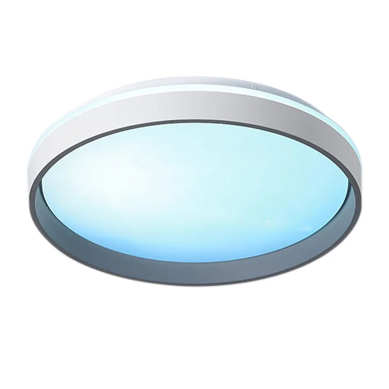 Modern simple living room ceiling lamp imitation sky sun blue clear