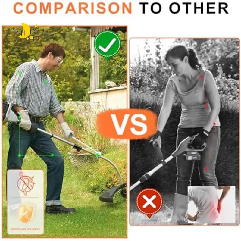 

AF95-Trimmer Handle, Ergonomic Trimmer Handle, Handle Extension With Stand Clamp,Multifunctional Garden Lawn Mower Handle