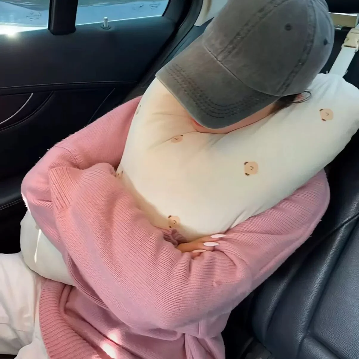 Car Travel Sleeping Pillow for Kids Neck Shoulder Support Cushion Rear  Safety Belt Anti-strangulation Breathable Design