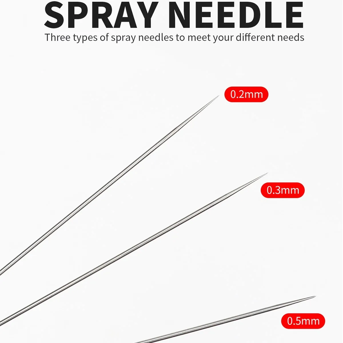 3pcs set 0.2/0.3/0.5mm Airbrush Nozzle Needle Airbrushes Spray Gun  for Airbrushes Spray Gun Model Spraying Paint Maintenance