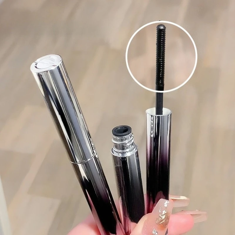 Curling Mascara Metallic Hoofd Opzetborstel Mascara Slanke Dikke Curling Anti-Zweet Blijvende Niet-Vlekkende Mascara Oog Cosmetica Gereedschap