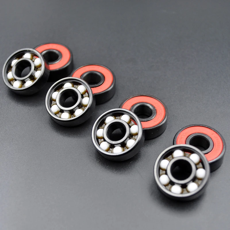 8pcs/4pcs 608RS  high speed  Ball Bearing 8*22*7 8x22x7MM hybrid ceramic ball bearing Bearing Steel ABEC-11 Skateboard