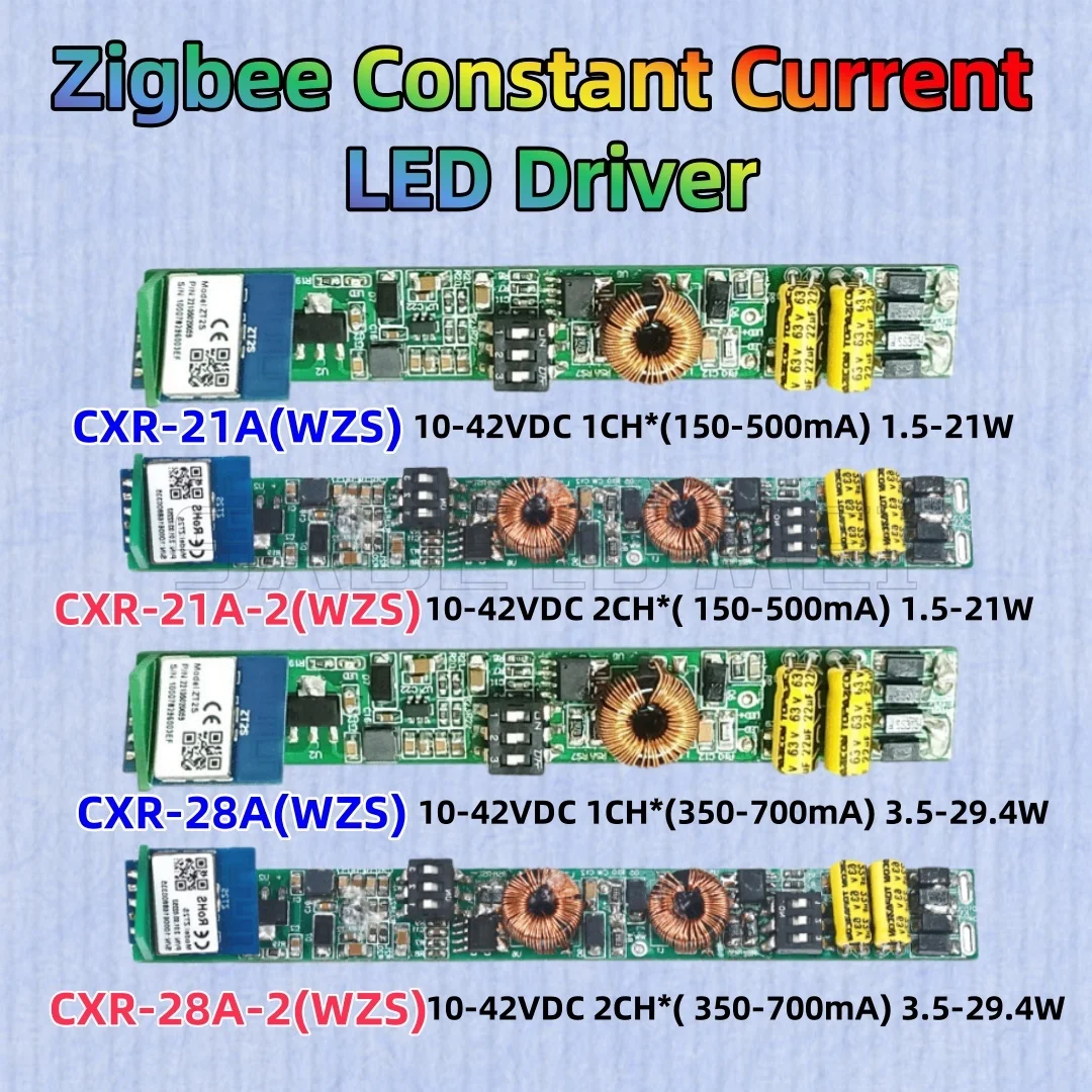 Skydance 10-42VDC 1CH/2CH*（150-500MA or 350-700MA) Zigbee Constant Current LED Driver APP Voice Control For Magnetic Linear Lamp