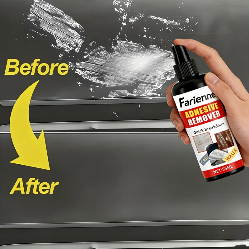 Farienne Adhesive Remover Spray Multi Purpose Sticker Tape Residue Cleaner For Car Window Wall Hook Glue Stain Removal Liquid