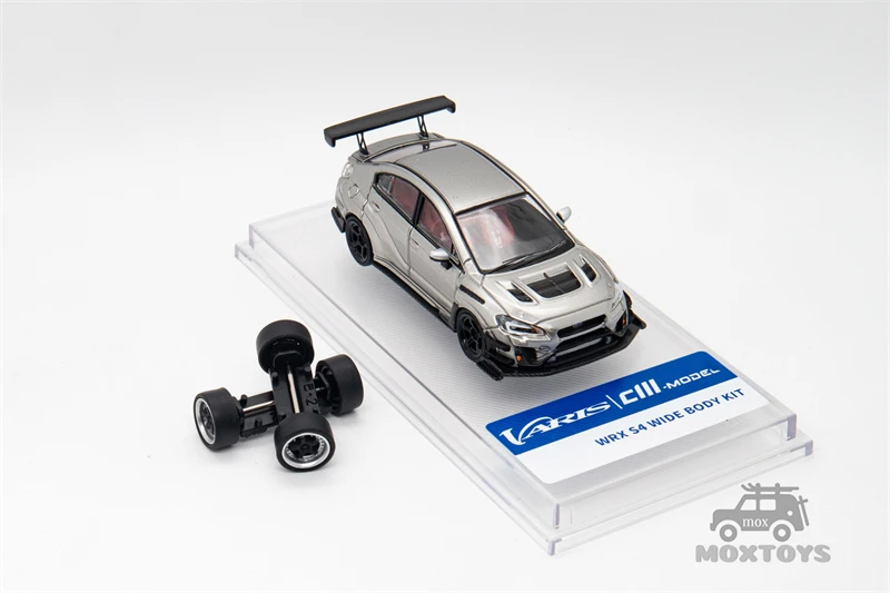 CM MODEL 1:64 Varis Widebody 2.0 WRX Silver Diecast Model Car