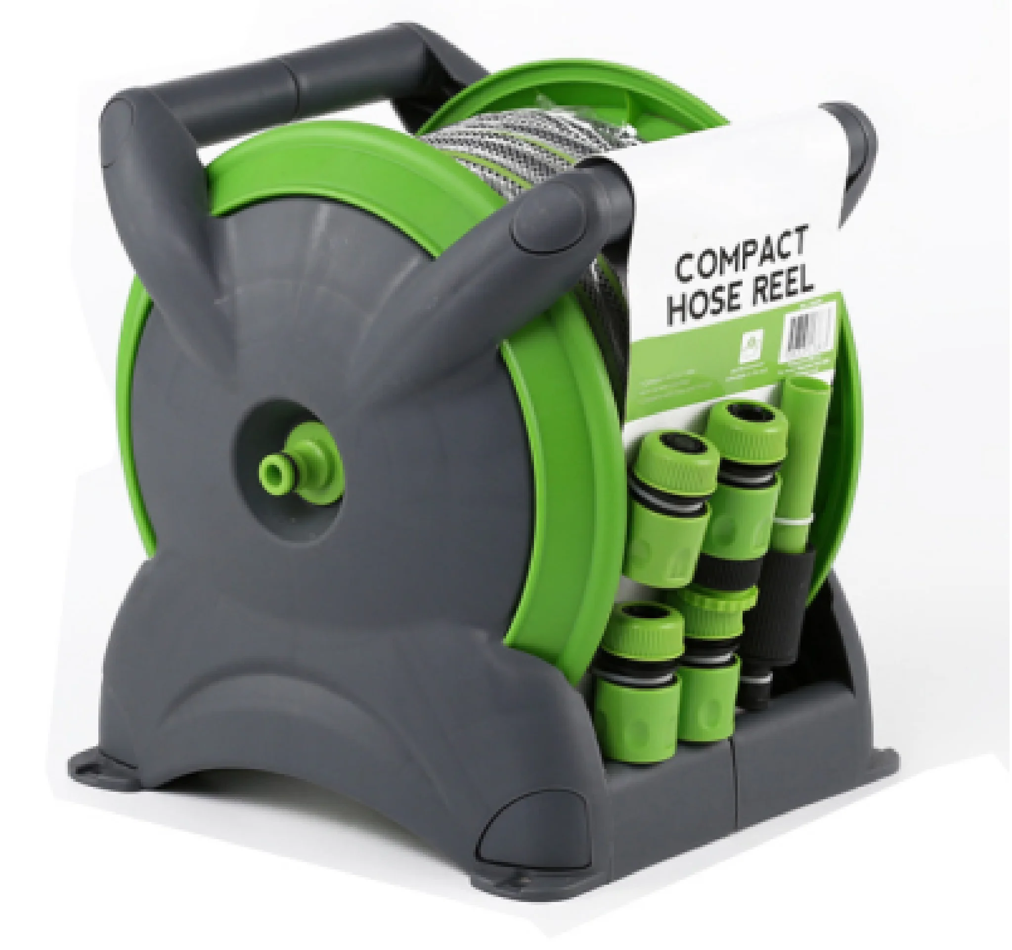 

High Quality Compact Hose Reel For Garden Tool ABS PVC Plastic Soft Flexible Watering Pipe & Washing With Nozzle Sprayer