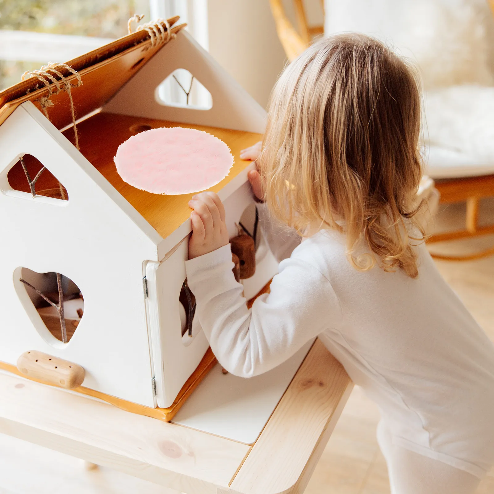 

3Pcs Mini Carpet Colorful Small House Rug Realistic Non Deformable Smooth Surface Dollhouse Floor Decor Miniature Carpets Mini