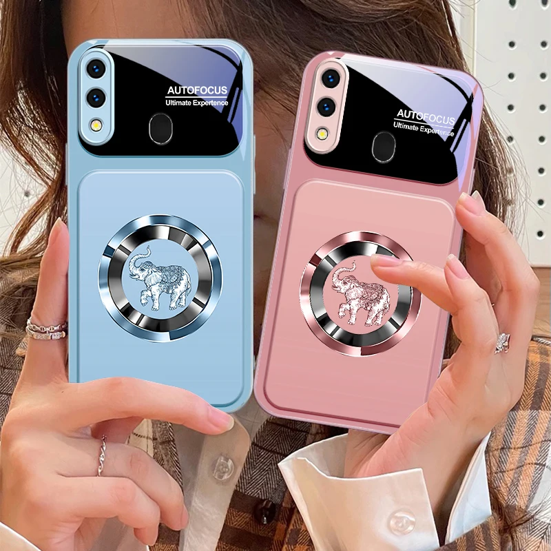 

Elegant pink elephant For Samsung A73 72 71 A70 56 55 54 A53 52 51 50 42 A35 A34 33 32 31 26 25 24 23 22 30 glass phone case