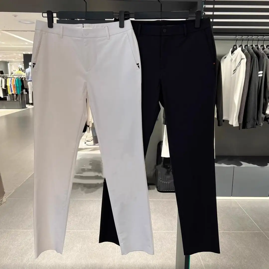 Men's Golf Straight‑Leg Pants Casual Business Sports Trousers Breathable Soft Skin‑Friendly Versatile Outdoor Golf Long Pants